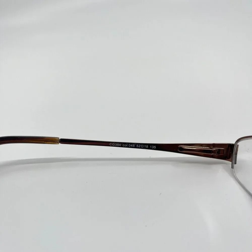 CoverGirl Womens Eyeglasses Frame‎ Brown CG384 52-18-135 H6732